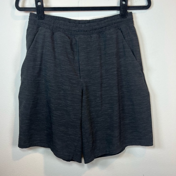 Lululemon Men's Pace Breaker Lined 9" Shorts Heathered Black Athletic Gym Medium - Picture 1 of 15